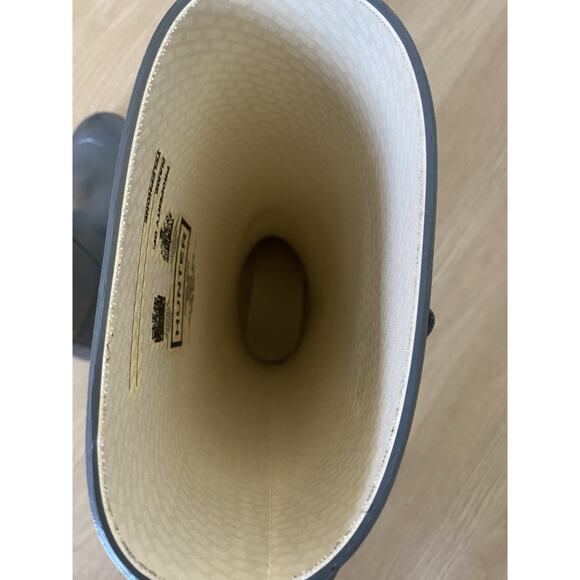 Authentic Hunter Original Tall Gloss Rain Boots Gray Graphite Womens Size 6 - Picture 12 of 15